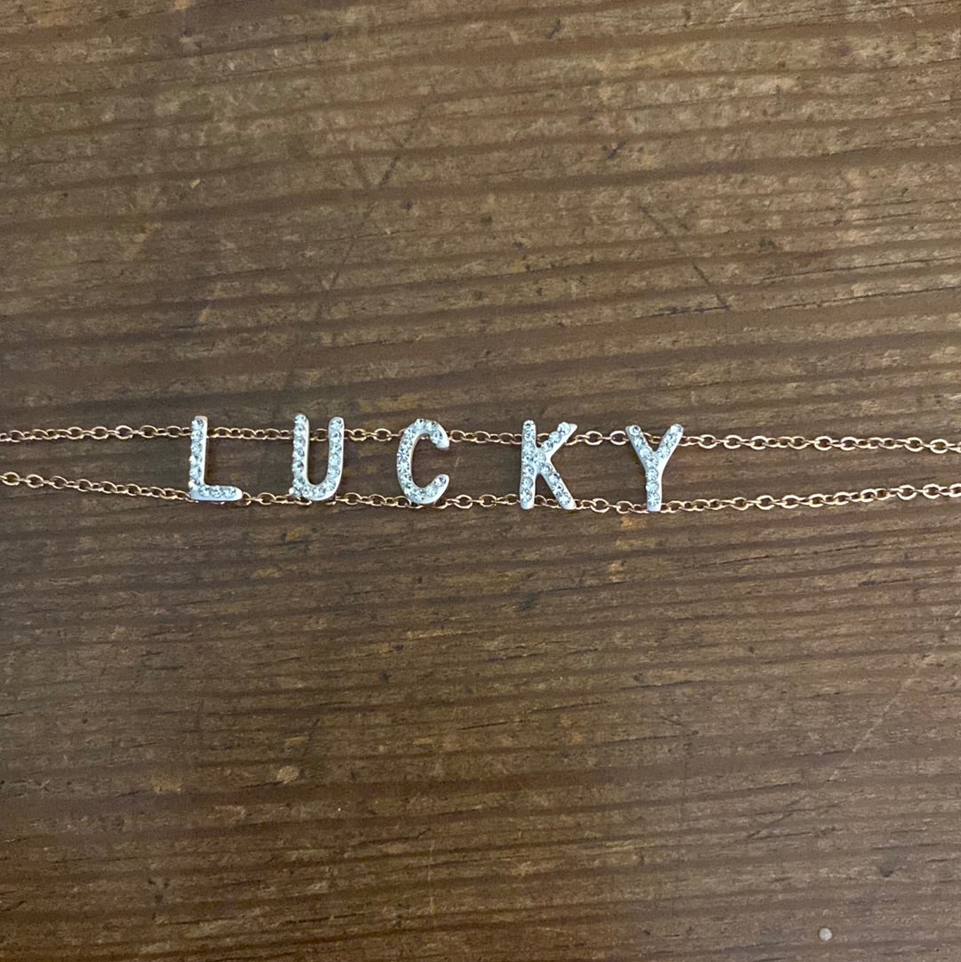 BRACCIALE LUCKY CON CRISTALLI