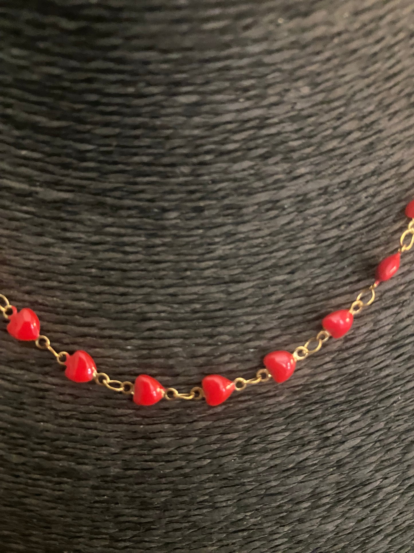 COLLANA CUORI DI SMALTO