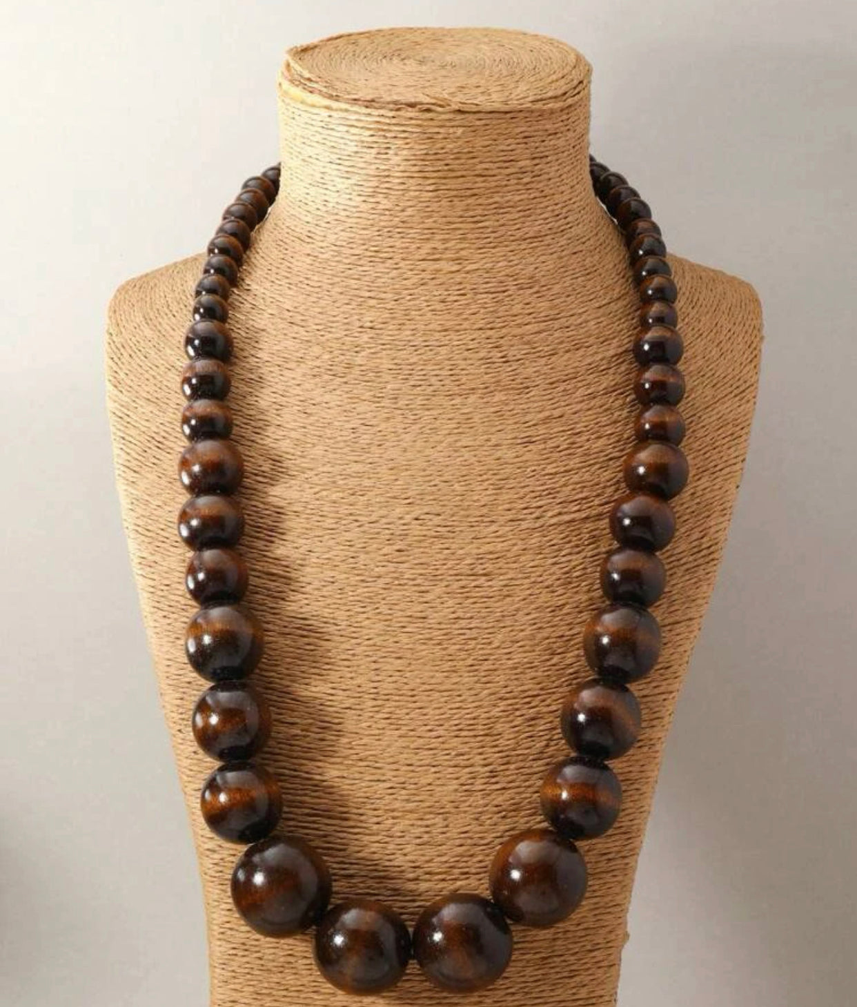 COLLANA CON PALLE DI LEGNO LACCATE