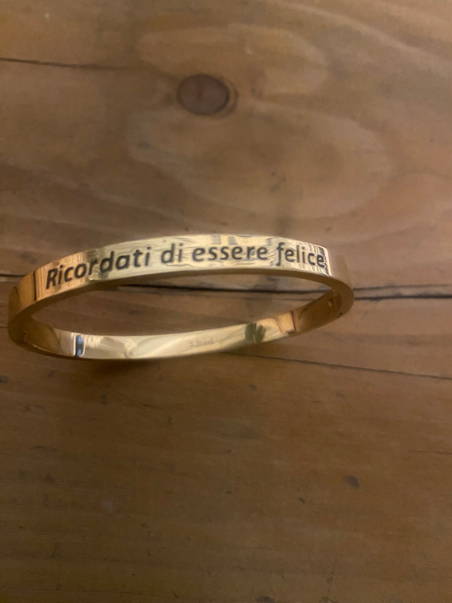 BRACCIALE RIGIDO CON FRASE