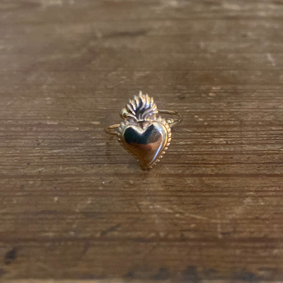 ANELLO CUORE SACRO REGOLABILE